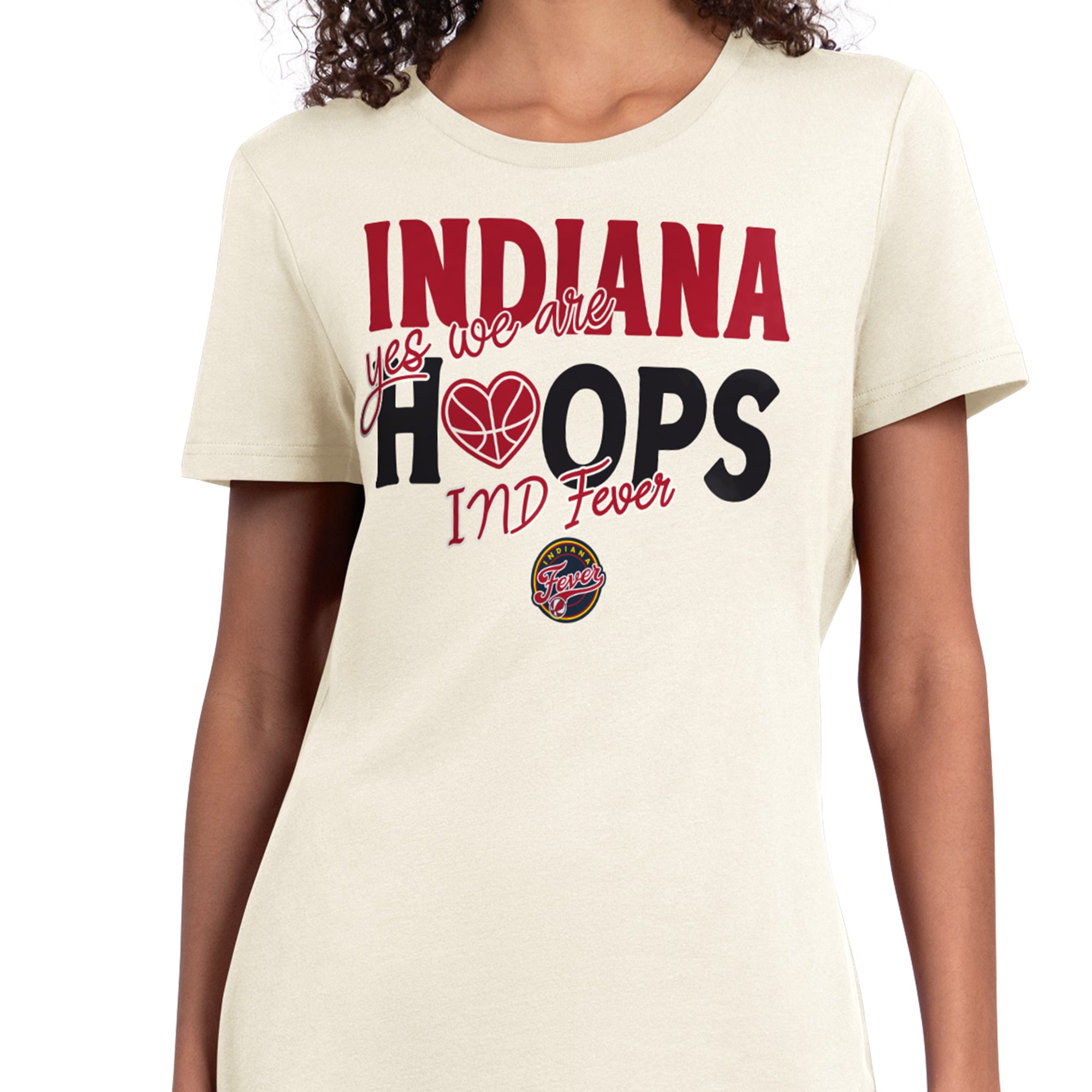 T-shirt Starter Oatmeal pour femmes Indiana Fever Endzone